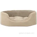 Medium Dog Bed Pet Oval Terry Suede Fleece Bed with Mattress Factory